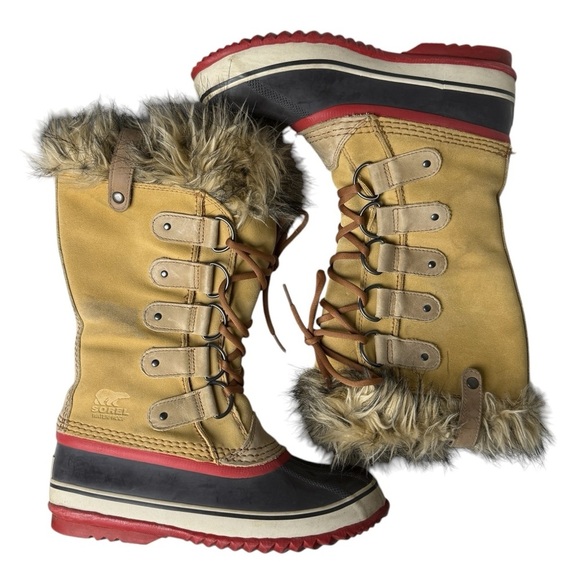 Sorel Shoes - Sorel Joan of Arc Boots Waterproof Winter Faux Fur Size 8 Women's Tall Boots